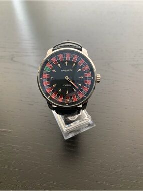 Casino Men's Black Dial Watch